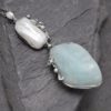 Aquamarine and Pearl pendant