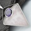 Rose Quartz/Charoite pendant