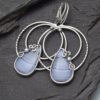 Chalceedony earrings