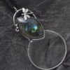 Prívesok Lupa Labradorit/Magnifying glass pendant