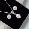 Silver set with Pearls