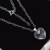 Silver chain with heart